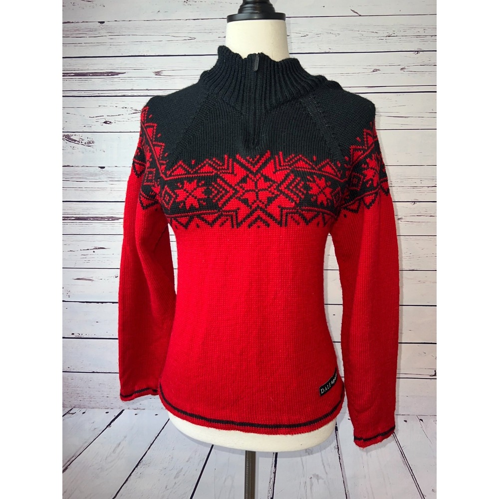 Dale of Norway‎ Sweater Fair Isle Nordic XS Extra Small Wool Ugly Christmas Snow